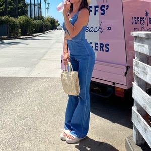 Retro Denim Jumpsuit